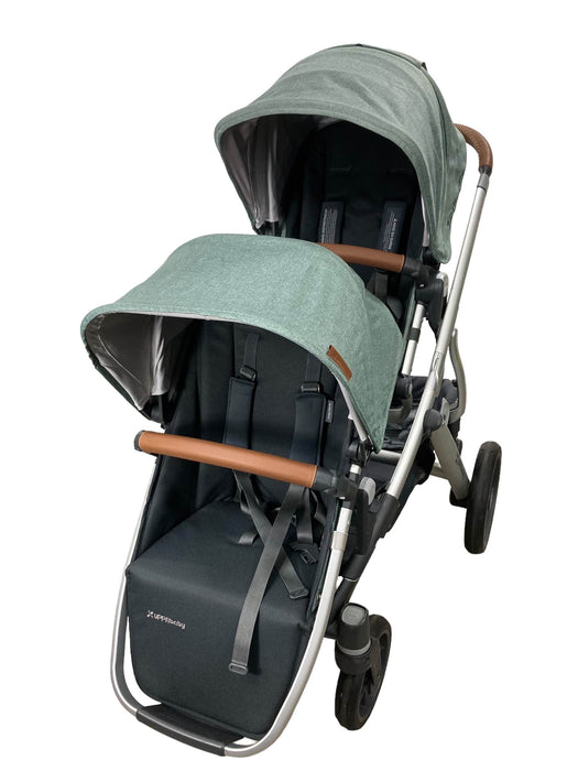 secondhand UPPAbaby VISTA Double Stroller, 2017, Green