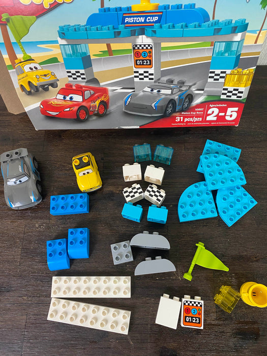 secondhand Lego Duplo Cars 3 Piston Cup Race
