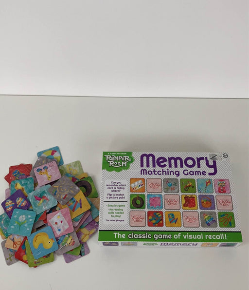 secondhand Romper Room Memory Card Matching Game