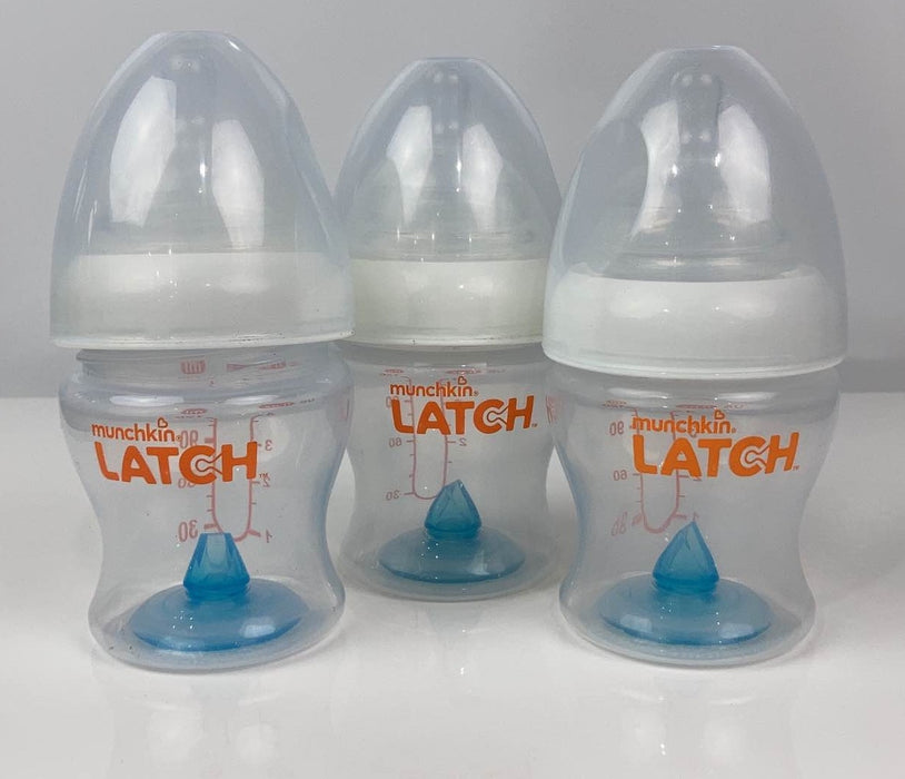 used Munchkin Latch Bottles, 3pk