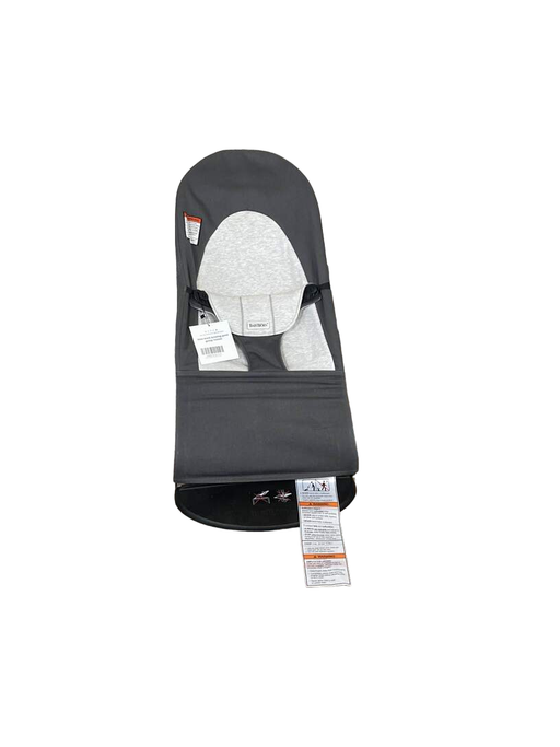 used BabyBjorn Bouncer Balance, Dark Grey/Grey, Black Frame