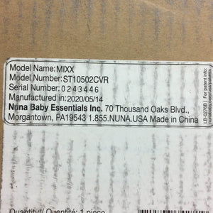 Nuna MIXX Stroller, 2020, Caviar