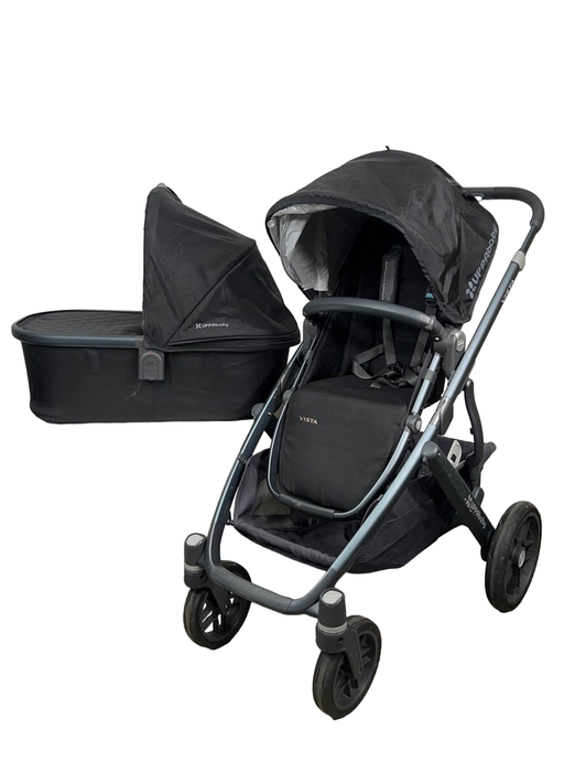 secondhand UPPAbaby VISTA Stroller, Jake (Black), 2017