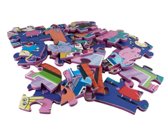 secondhand Peppa Pig Foam Puzzle, 25 Pieces