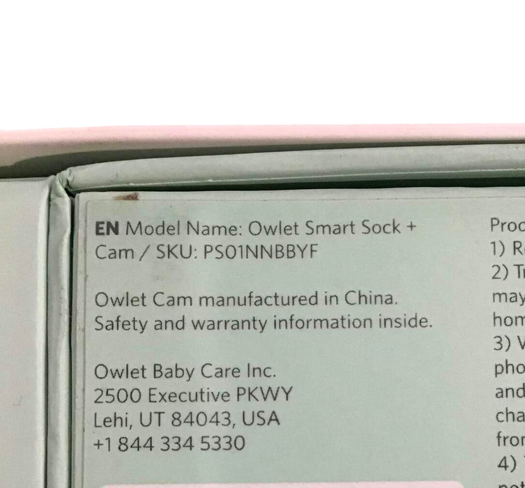 used Owlet Smart Sock 2 Monitor Duo