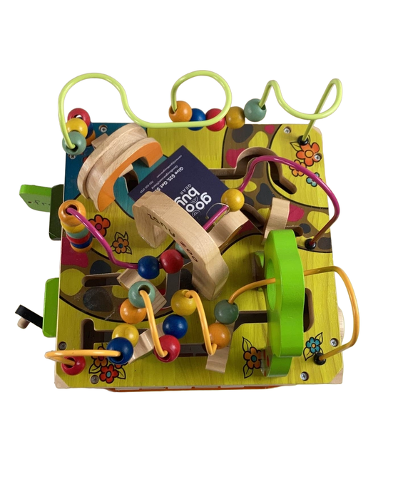 secondhand B. toys Zany Zoo Wooden Activity Cube