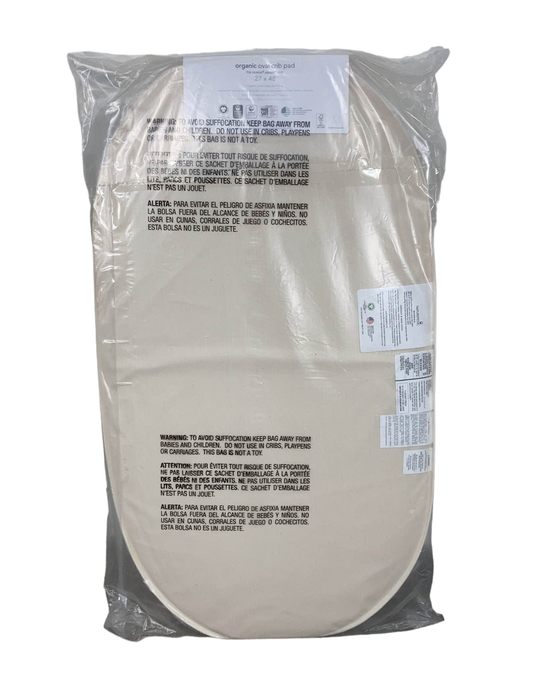 secondhand Naturepedic Organic Oval Crib Protector Pad for Stokke Sleepi Crib