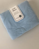 secondhand American Baby Crib Sheet, Light Blue