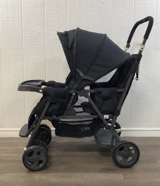 secondhand Joovy Caboose Too Graphite Sit Stand Double Stroller, 2019, Black