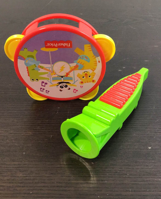 used Fisher Price Rainforest Musical Band Drum Set