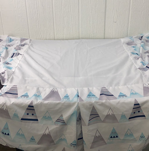 secondhand Sweet Jojo Designs Crib Skirt, Mountains