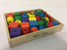 used Melissa & Doug Primary Lacing Beads