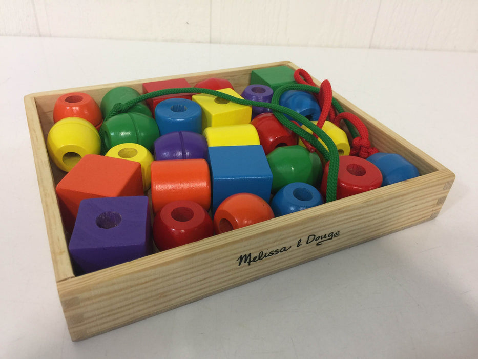 used Melissa & Doug Primary Lacing Beads