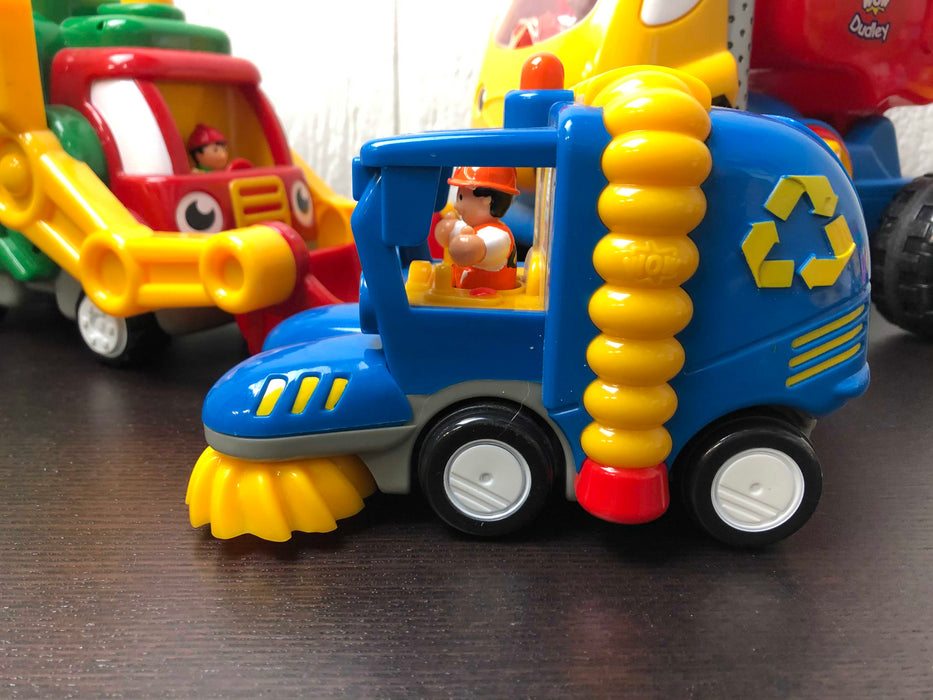 secondhand BUNDLE Magnetic Trains And Vehicles For Wooden Tracks, By WoW Toys