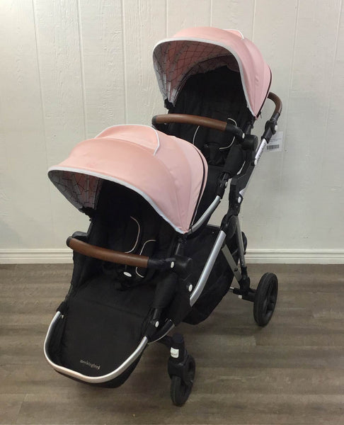uppababy two seats UPPAbaby Minu Duo Double Stroller + Mesa V2 Travel System Bundle