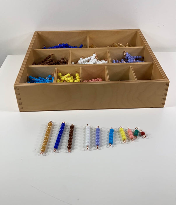 secondhand Alison’s Montessori Decanomial Bead Box