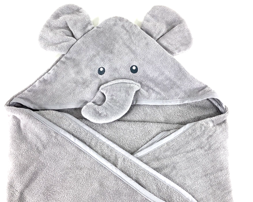 used Carter's Critter Hooded Towel -Elephant