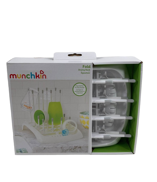 used Munchkin Fold Bottle Drying Rack, Grey