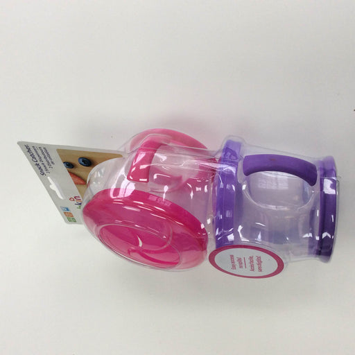 secondhand Munchkin Snack Catcher, Pink and purple