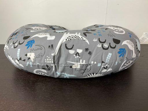 secondhand Boppy Nursing Pillow, Gray Dinosaurs