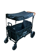 used Wonderfold X2 Push + Pull Double Stroller Wagon, Stealth Black, 2022