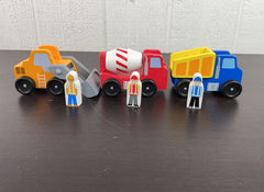 used Melissa & Doug Construction Vehicle Wooden Playset