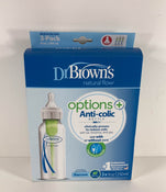 used Dr. Brown's Options+ Anti-Colic Narrow Bottles, 3 Pack, 8oz