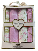 used Juicy Couture Receiving Blankets, 4 Pack