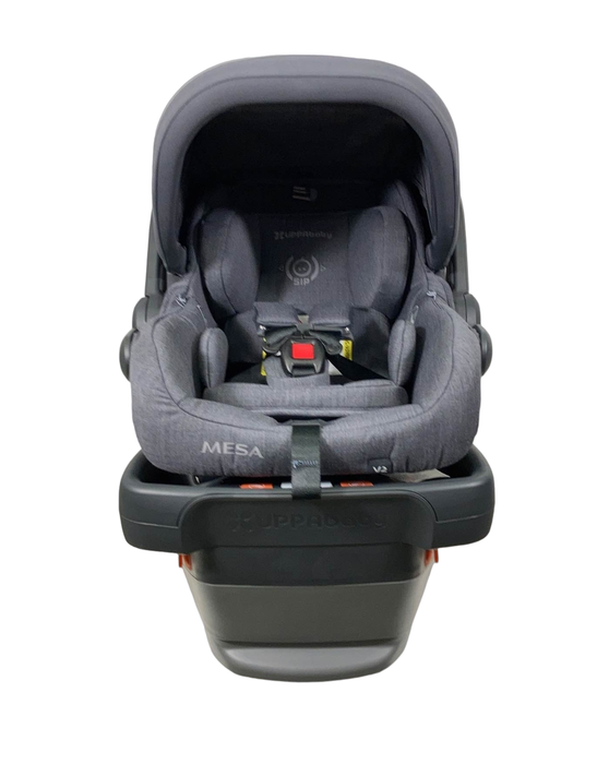 secondhand UPPAbaby MESA V2 Infant Car Seat, Charcoal Melange Merino Wool), 2023