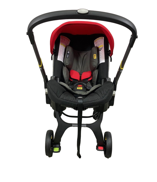 used Doona Infant Car Seat & Stroller Combo, 2022, Flame Red