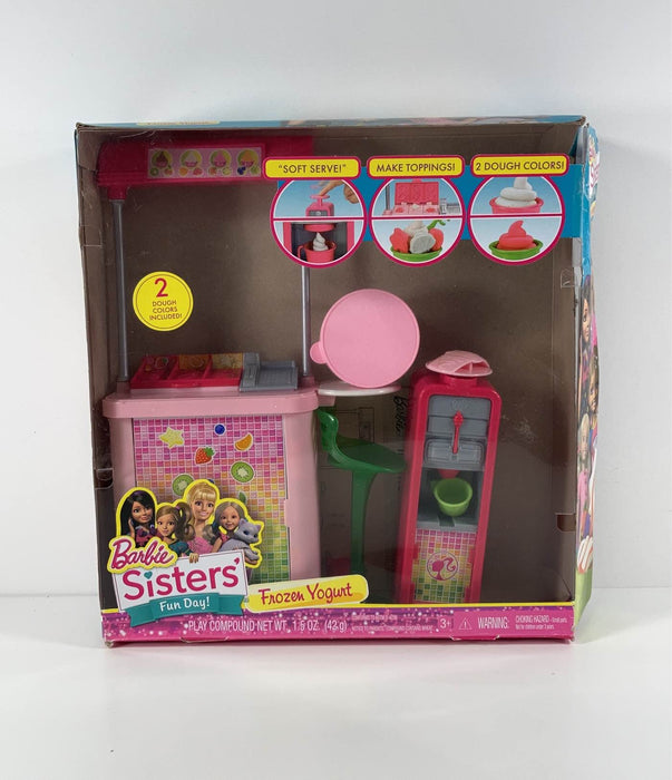 used Barbie Sisters Fun Day Frozen Yogurt Shop