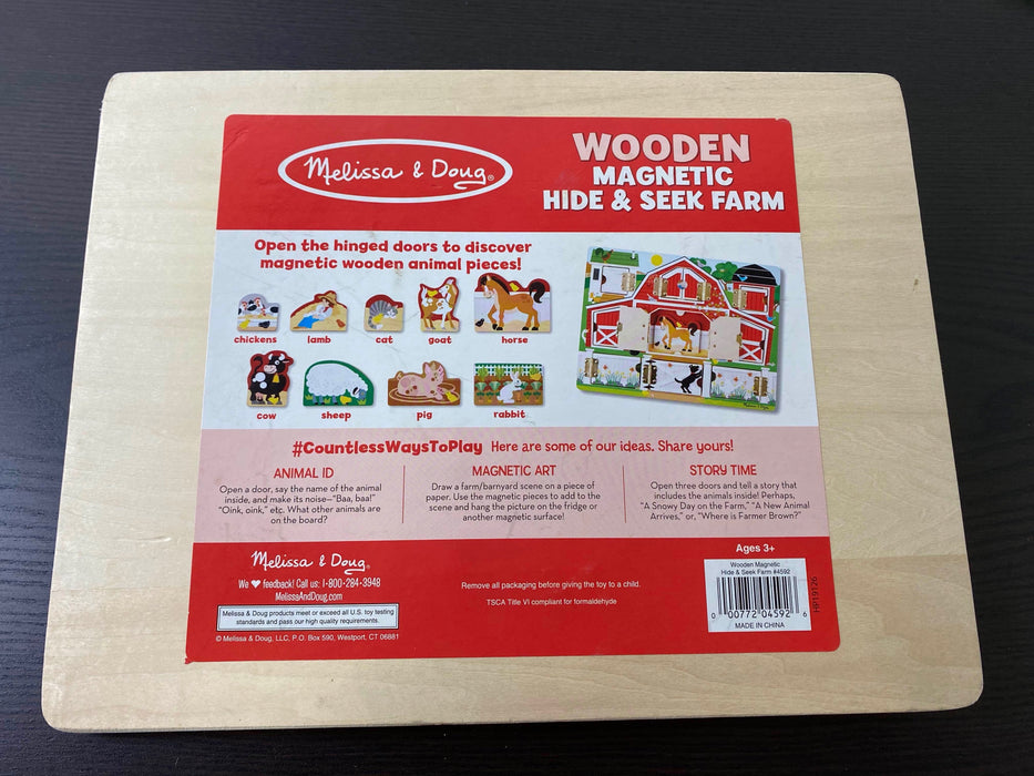 secondhand Melissa & Doug Magnetic Farm Hide & Seek Board