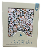 used Little Unicorn Cotton Muslin Changing Pad Cover, Pressed Petals