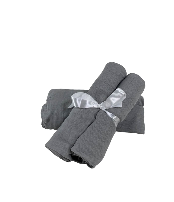 used Newton 2 Pack Crib Sheets, Twilight Grey