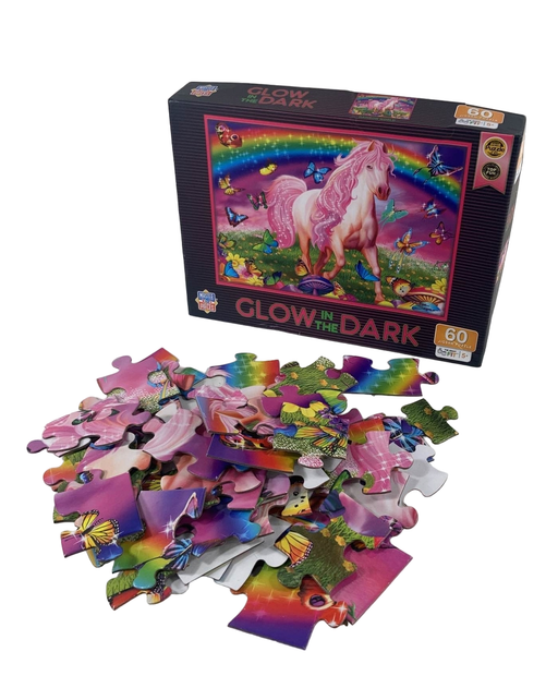 secondhand Masterpieces 60-Piece Glow In The Dark Jigsaw Puzzle