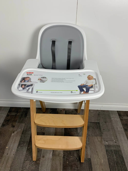 secondhand OXO Tot Sprout High Chair, Gray/Gray