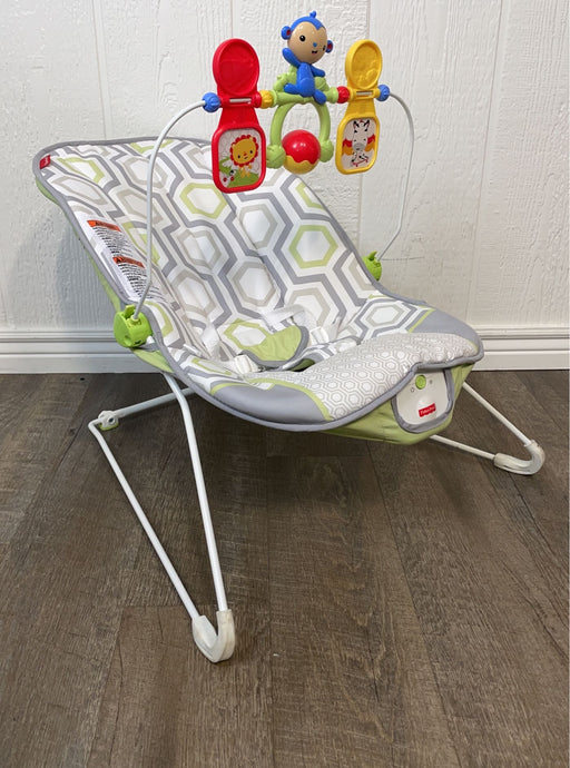 used Fisher Price Baby Bouncer, Geo Meadow