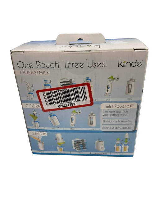 secondhand Kiinde Twist Pouches, 20 Pack