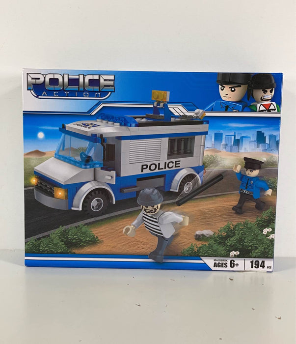 Cogo Man City Police Car Building Set