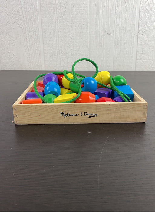 secondhand Melissa & Doug Primary Lacing Beads
