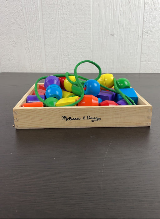 secondhand Melissa & Doug Primary Lacing Beads