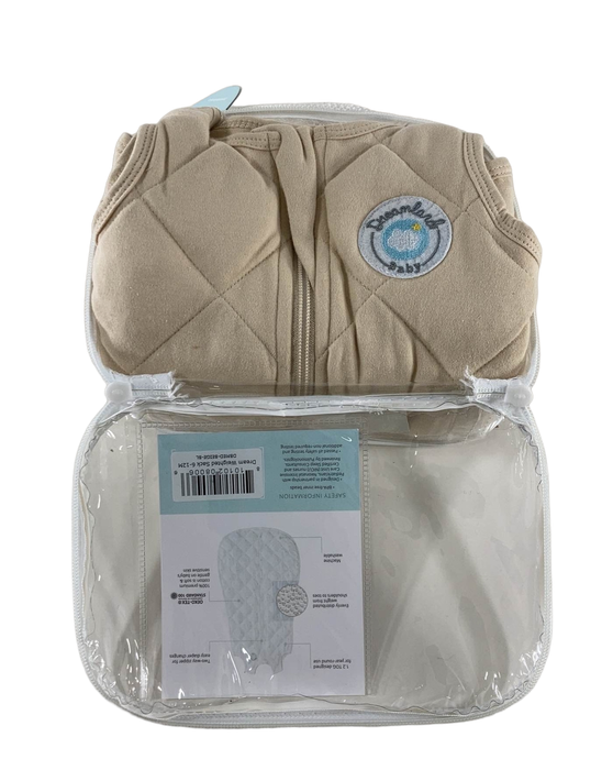 secondhand Dreamland Weighted Swaddle, Beige, 6-12 Months