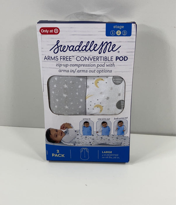 used SwaddleMe Arms Free Convertible Pod 2pk, Stars/planet’s