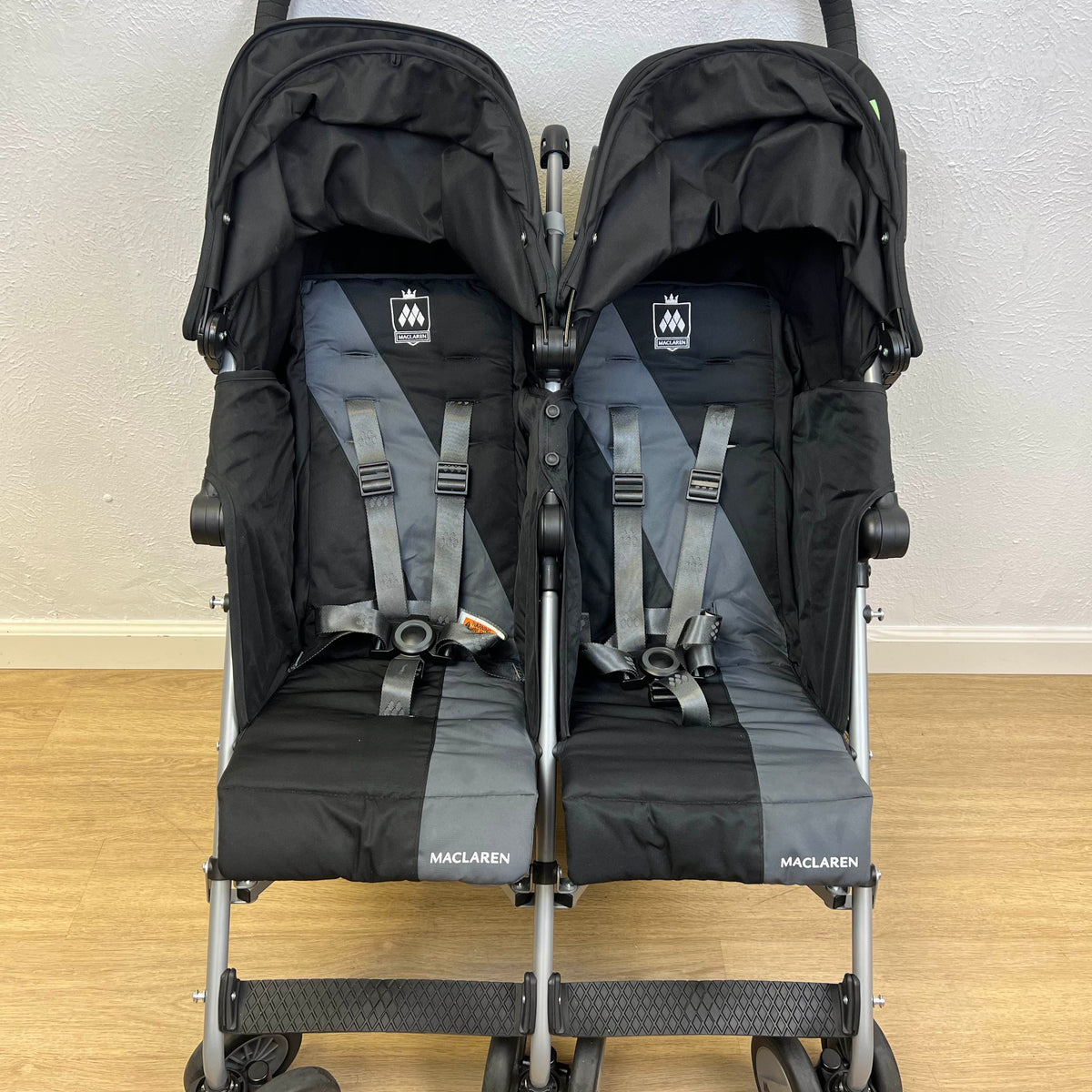 MacLaren Twin Triumph Stroller, Black/Charcoal