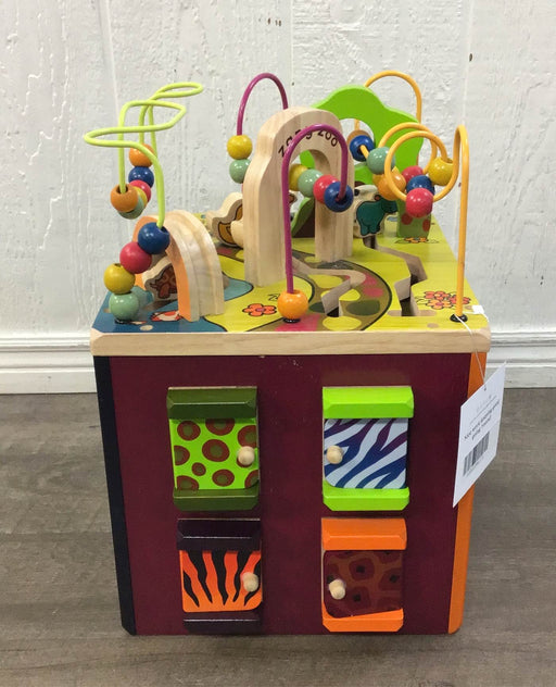 secondhand B. toys Zany Zoo Wooden Activity Cube