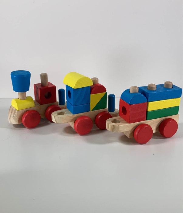 secondhand Melissa & Doug Stacking Train Toddler Toy