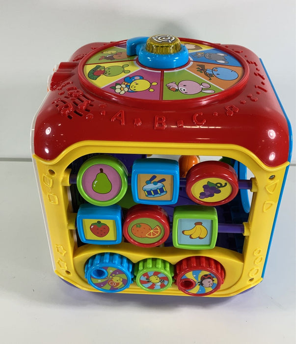 secondhand VTech Sort And Discover Activity Cube