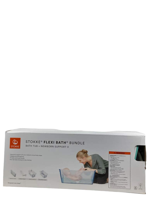 Shop Stokke Flexi Bath Bundle Pack, White Aqua, Regular at GoodBuy Gear