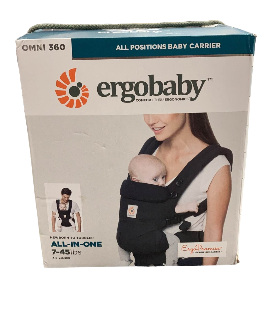 ergobaby omni 360 carrier black Ergobaby Omni 360 Cotton Baby Carrier, Pure Black