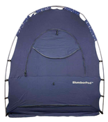 secondhand SlumberPod 3.0 Sleep Canopy with Fan, Navy with Night Sky Accents